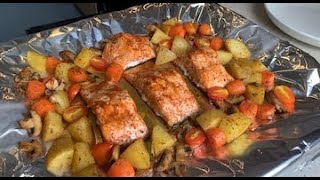 Baked Salmon with Vegetables