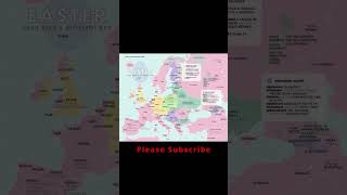 This is how to say Easter In Europeen Languages #shorts #maps #geography