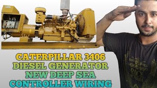 CATERPILLAR 3406 DIESEL GENERATOR DEEP SEA CONTROLLER PANEL WIRING/ RASHID KHAN GENERATOR