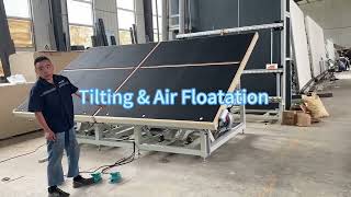 Tilting Air Floating Manual Glass Cutting Table Glass Breakout Table