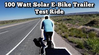 100 Watt Solar E-Bike Trailer Test Ride #ebike #solar #djiosmo #nireeka