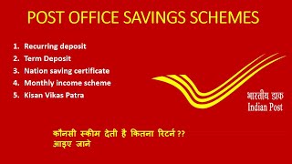 Post office savings scheme | Explained in detail | In hindi