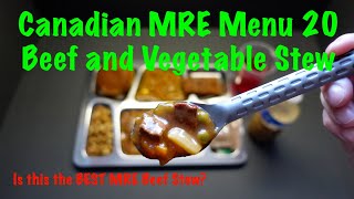 Canadian MRE Beef Stew: The Best Survival Food?