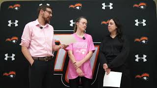 Tusculum VB Postgame: Coach Hannah Barrett, Madison Adkins Interview (Oct 11, 2024)