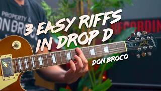 3 EASY Don Broco Riffs in DROP D | Pretty, T-shirt Song & Everybody