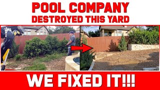 Pool Company *DESTROYED* This Back Yard So We Did This...