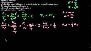 fpe144 - Proton i cząstka alfa w polu elektrycznym - Zadanie z fizyki - filoma.org
