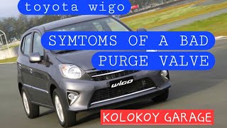 HOW TO FIX CHECK ENGINE PURGE VALVE OF TOYOTA WIGO @kolokoygarage