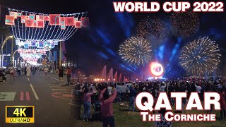 FIFA World Cup 2022 - The Corniche Fireworks 4K 60 FPS #fifa #worldcup #qatar