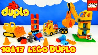 LEGO DUPLO 10813 Big Construction Site. ЛЕГО Дупло 10813 Большая стройплощадка. Строим из ЛЕГО Дупло