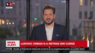 L. ORBAN S-A RETRAS DIN CURSA PREZIDENȚIALĂ ÎN FAVOAREA ELENEI LASCONI_Știri B1TV_19 nov. 2024