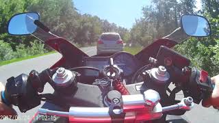 honda cbr f4i 2002 tank cam road ride traffic