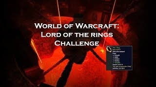 Lord of the Rings World of Warcraft Leveling Challenge