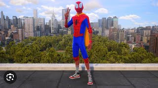 Marvel's Spider-Man 2 ps5-into the spider verse SB suit free roam gameplay