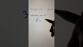 Find the value of K #functions #mathshorts