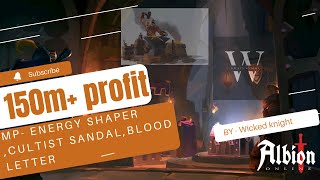 150 million from 8.3 crafting without focus in max return rate hideout | Albion Online