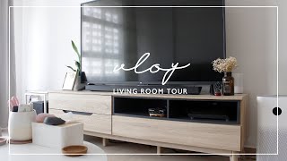 Singapore 4 room HDB Living Room Tour  | Minimal + Organise