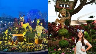 First Trip Out to the Flower and Garden Festival at Epcot 2024! New Topiary and Food!