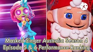 Masked Singer Australia Season 4 | Episode 5 & 6 Performance Ranking