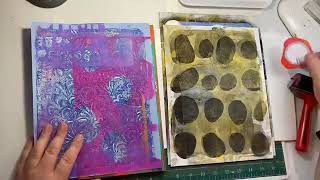 Now what? Reworking old gelli plate prints!