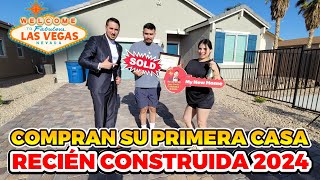 Familia Latina compra su primera casa en Las Vegas. ¡Ellos querían una casa de Nueva Construcción!