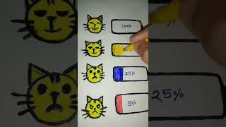 What`s your mood?🐱#art#shorts#painting #Shortvideo#youtubeshorts