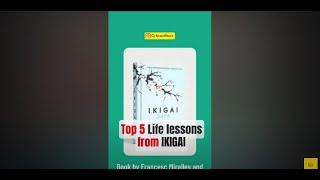 📕 #ikigaibook  Book summary #5 life lessons