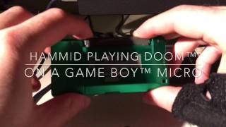 Hammid playing DOOM™ on GAME BOY™ micro