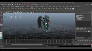 Autodesk Maya 3d gearwheel modelleme / modelling