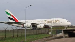 Aankomst A380 Emirates EK 147 uit Dubai A6-EEZ