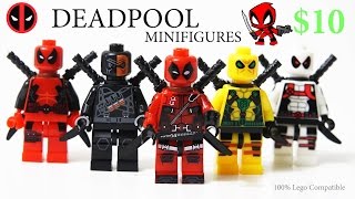 Lego Deadpool Movie Minifigures Marvel Toy Guns & Katana Chinese Knockoff Action Figure - Review