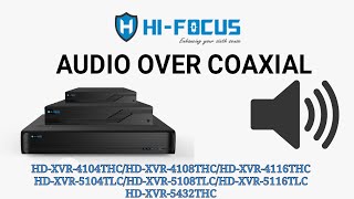 How to enable audio in xvr #hifocus #technology #cctv #audiocamera