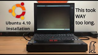 Installing The OLDEST Ubuntu on a 24 year old ThinkPad!