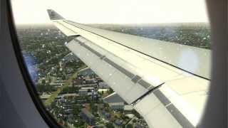 FSX 2014 Emirates A330 Landing in New Castle