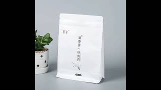 OEM eight-side sealing self-supporting  food packaging bag with transparent window leisure snack bag