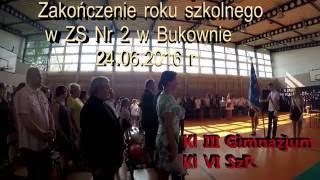 Zakończenie Gimnazjum ZS Nr2 Bukowno 2016