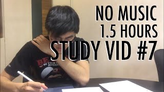 Study With Me #7 || No Music, Podcast in the Background