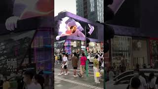 3D billboard in china so Real 🤯 #shorts #china