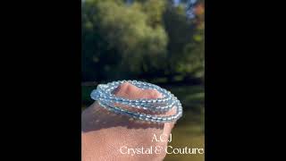 Aquamarine Necklace / Bracelet 4+mm