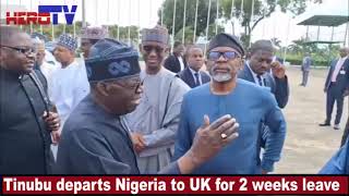 President @Tinubu today exits Nigeria to UK for 2 weeks leave amidst hardship....@herotvng