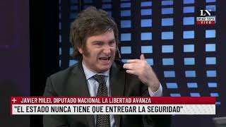 "Hay que sacar a los piqueteros con camiones hidrantes" Javier Milei con Jonatan Viale- 29/08/22