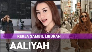 AALIYAH MASAID LIBURAN SAMBIL KERJA DI JEPANG //MUNDUR DIKIT CANTIKNYA KELEWATAN SAY