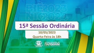 Câmara de Itapemirim - 15ª Sessão Ordinária - 10 de maio/2023.