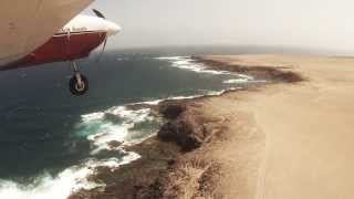 Low pass over Punta de Jandia field, Fuerteventura