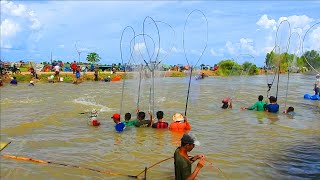 Real Life 100% Net Fishing In River At The Countryside EP #35