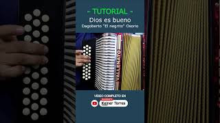 DIOS ES BUENO (Tutorial Acordeón) - Vallenato Cristiano