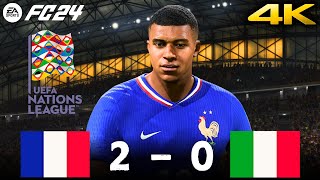 France vs Italy | UEFA Nations League Showdown! | 4K