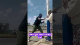 When you see beautiful girl