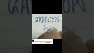 GANDON NAME PROFILE LOGO CREAT 🔥 ✨ 💥 comment your name #viraltrendingshorts  #logodesign #shorts