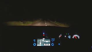 Night Car driving status video